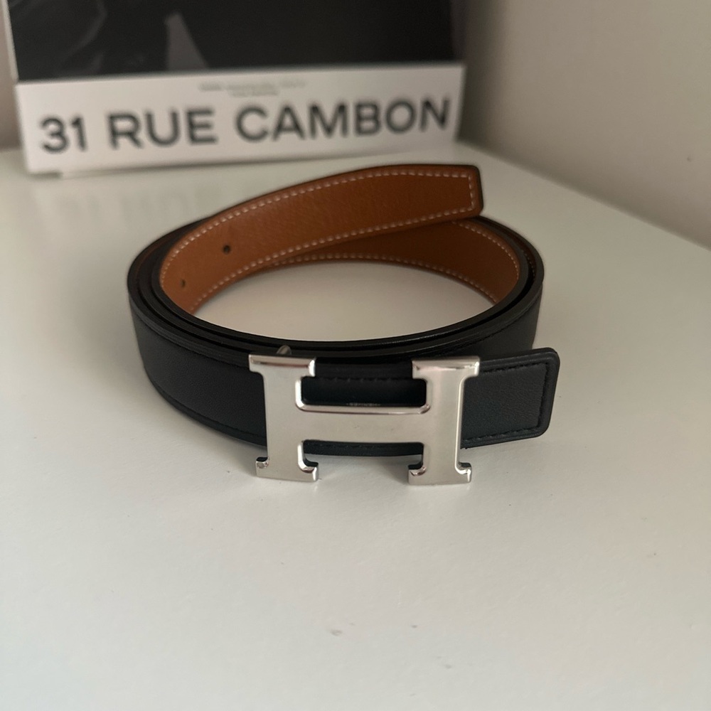 Black and Brown Men's Belt